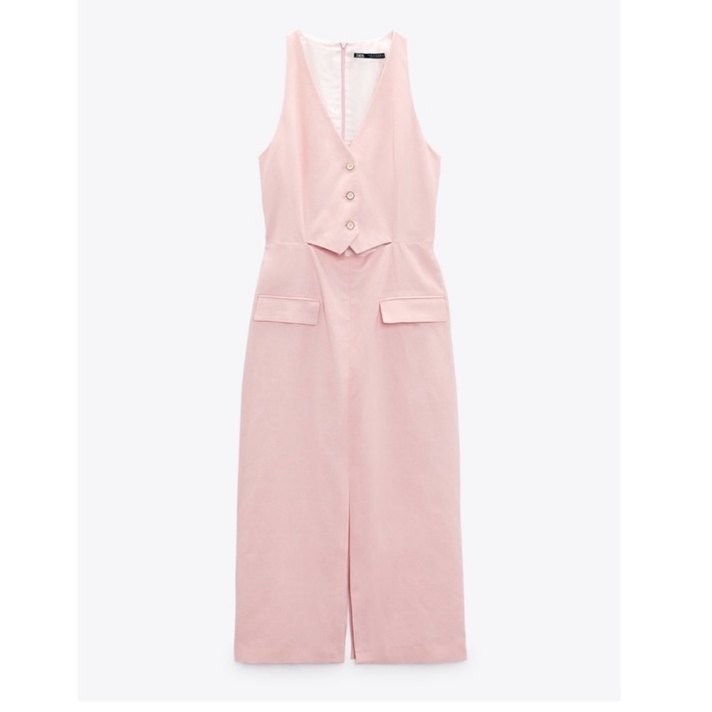 Zara Pink Sleeveless Dress